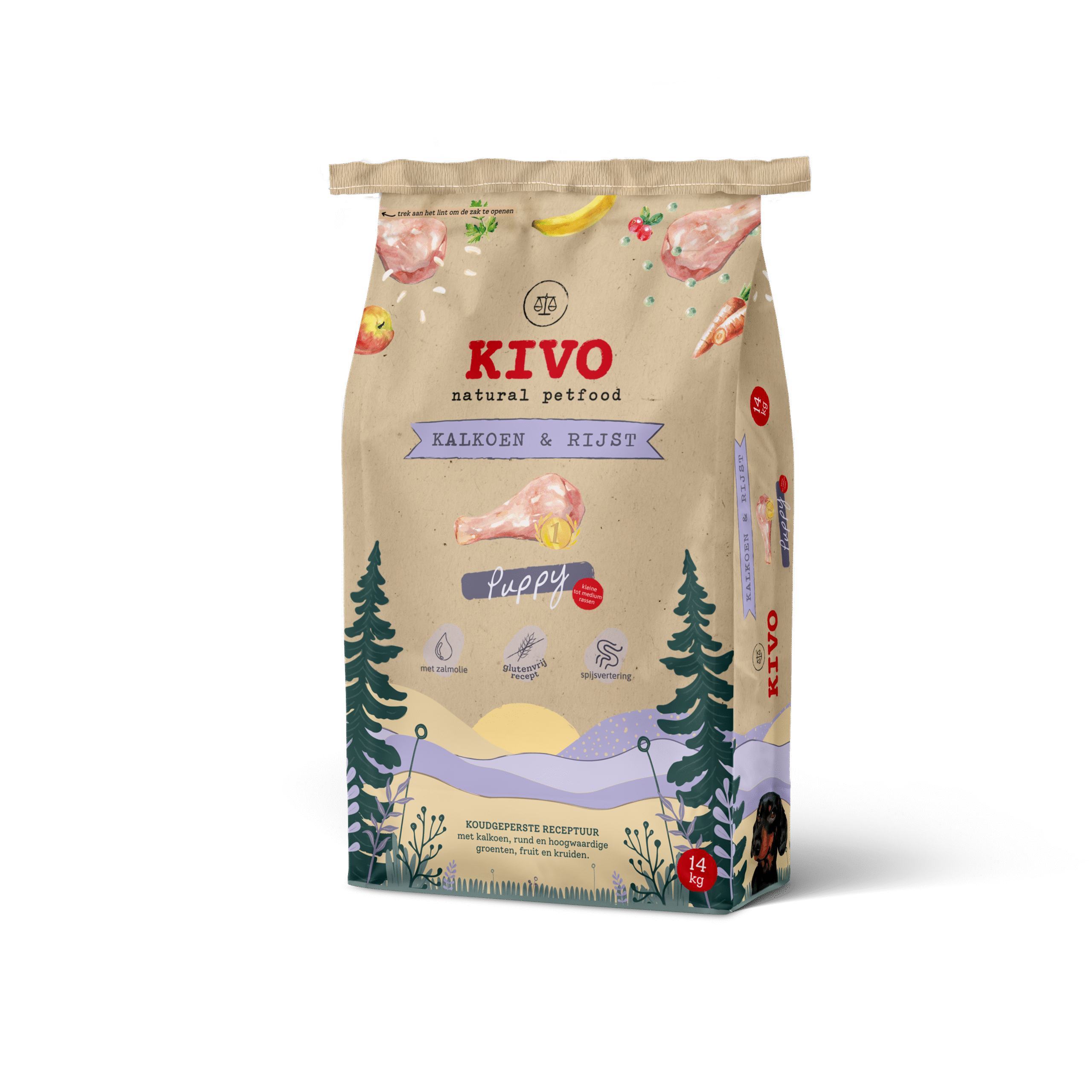 Kalkoen & Rijst Puppy 14 kg brok