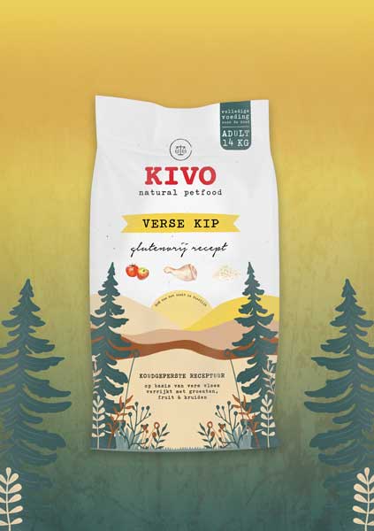 Kivo verse Kip - tarwevrij koudgeperste en glutenvrij brok - Afbeelding 3