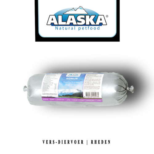 Alaska Konijn in kilo. Vlees voor de hond.
