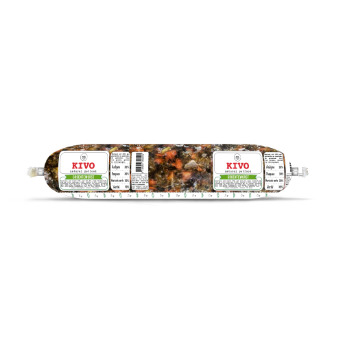Kivo groenteworst 250 gram. Aanvulling voor jouw hond