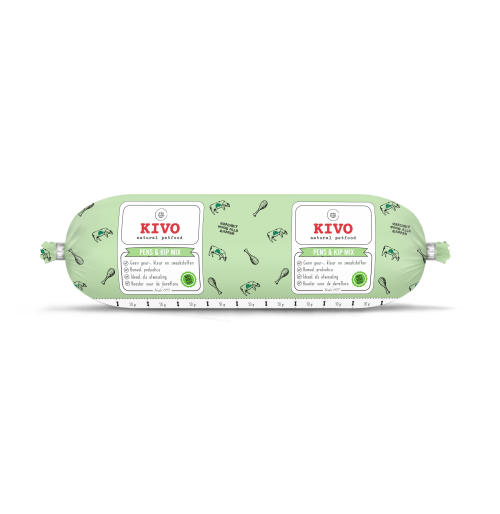 Kivo Pens en Kip 500 gram. Vers vlees voor jouw hond