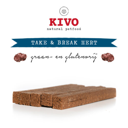 kivo take break hert hondensnack