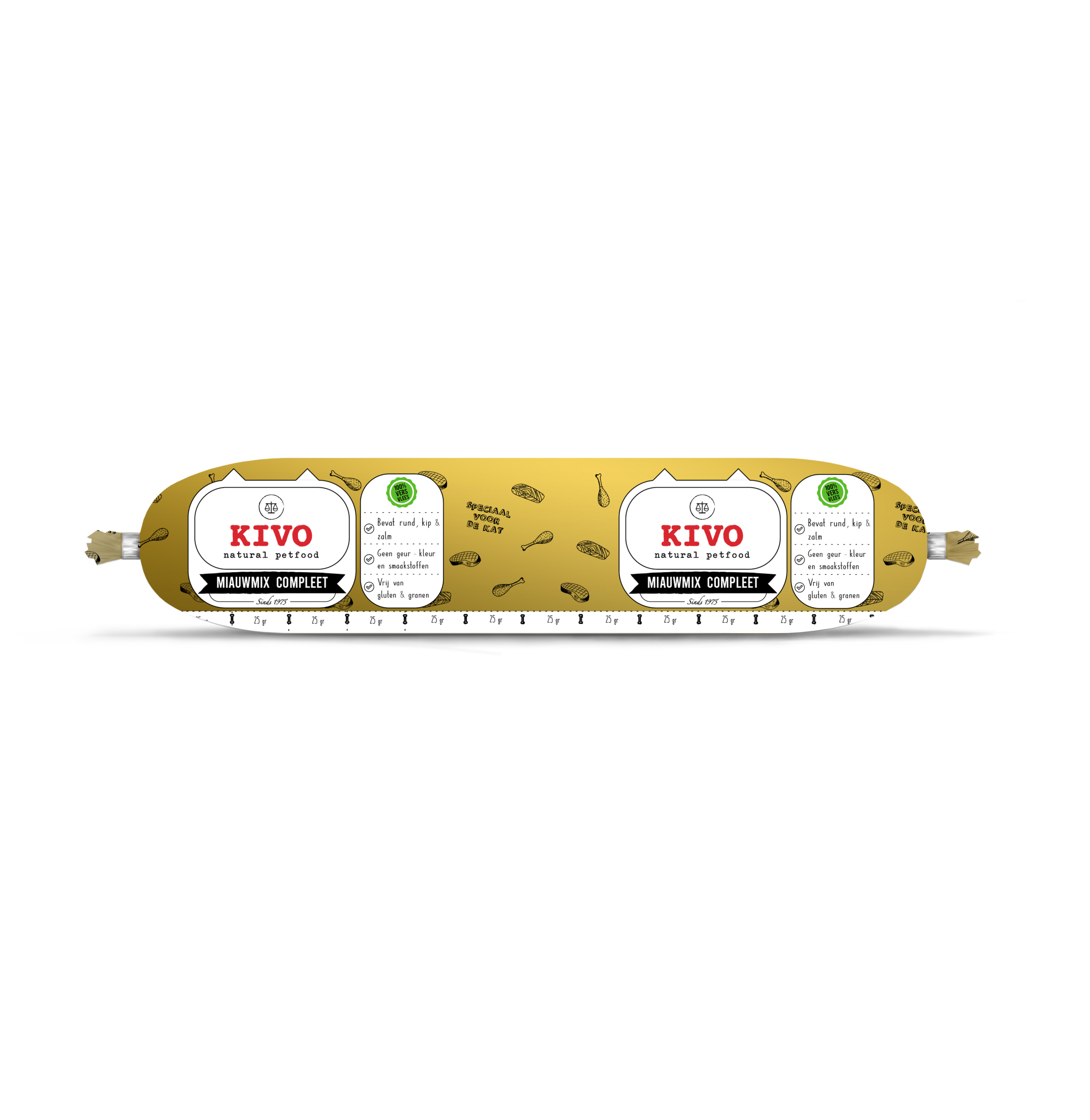 KAT miauwmix 250 gram KAT miauwmix 250 gram. Vers vlees voor jouw kat.